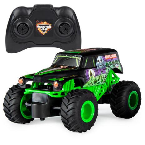 Monster Jam Official Grave Digger Remote Control Monster Truck, 1:24 Scale, 2.4 GHz, for Ages 4 and Up