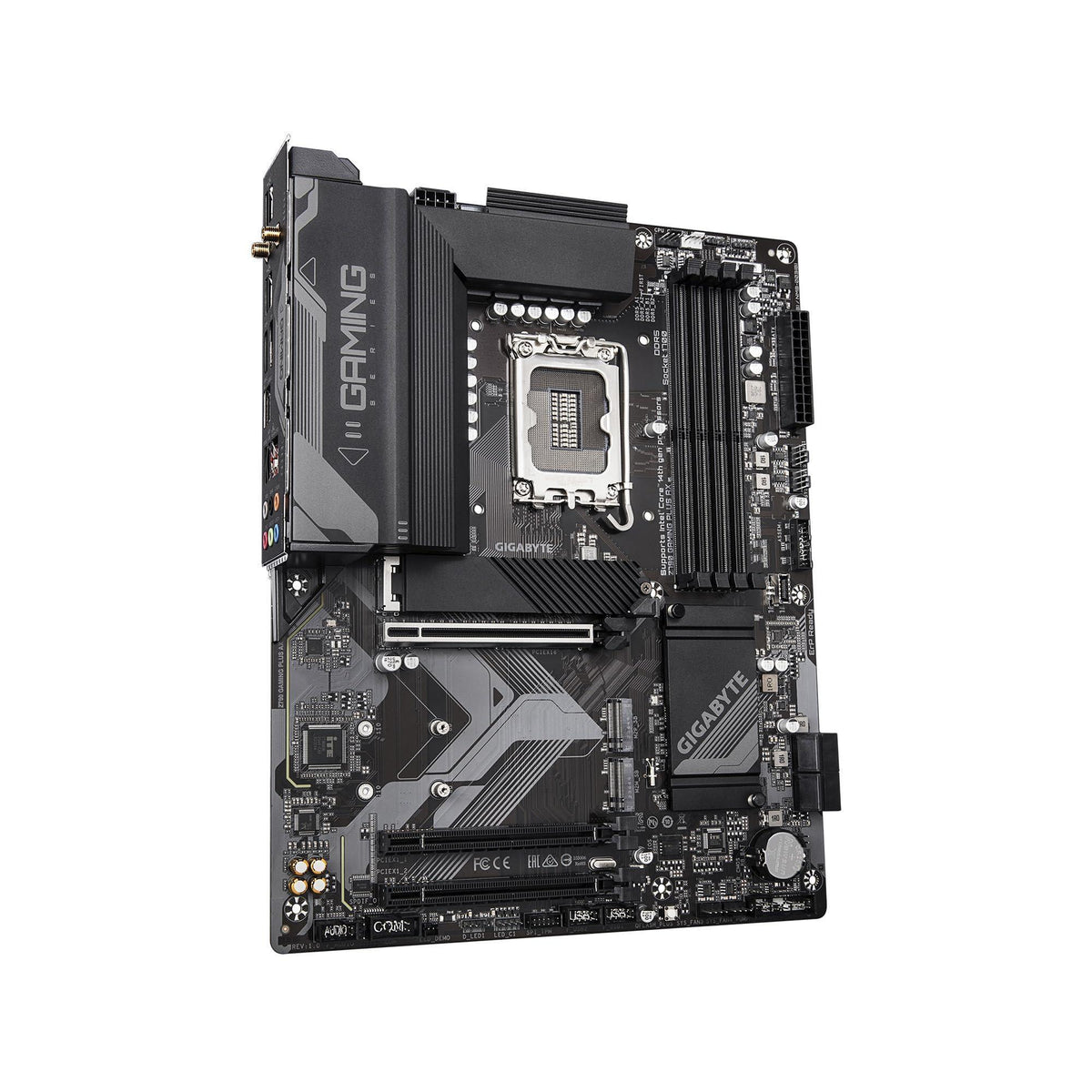 GIGABYTE Z790 Gaming Plus AX LGA 1700 Intel Z790 ATX Motherboard with DDR5, Triple M.2, PCIe 4.0, USB 3.2 Gen2 Type-C, Realtek Wi-Fi 6, Realtek LAN, Q-Flash Plus, EZ-Latch