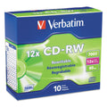 VTM95156 - VERBATIM 95156 700MB 80-Minute 4x-12x High-Speed Branded CD-RWs, 10 pk