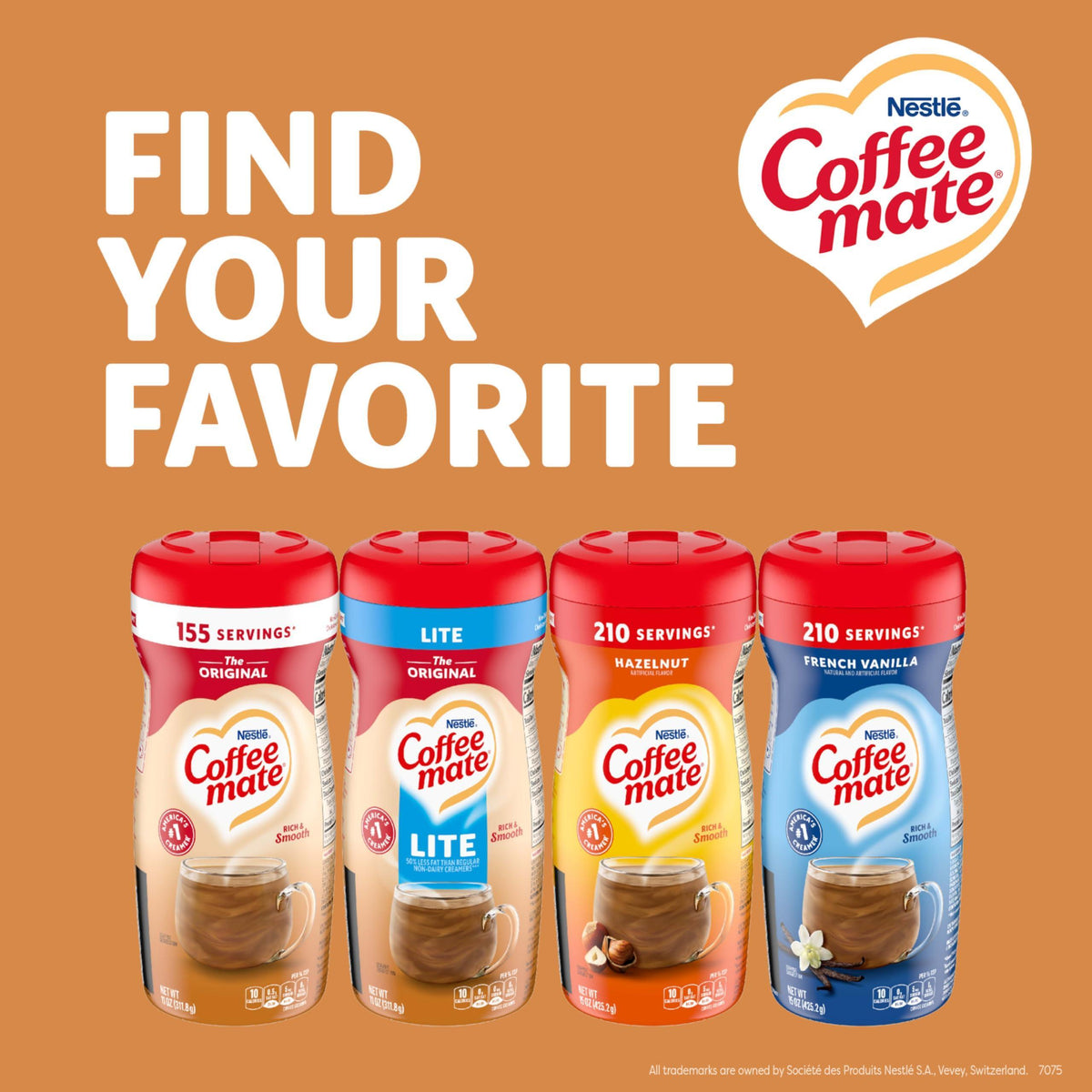 Nestle Coffee mate Coffee Creamer, Original, Powder Creamer, 11 oz Canister (Pack of 12)