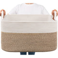 Goodpick Large Woven Blanket Basket, 21.6