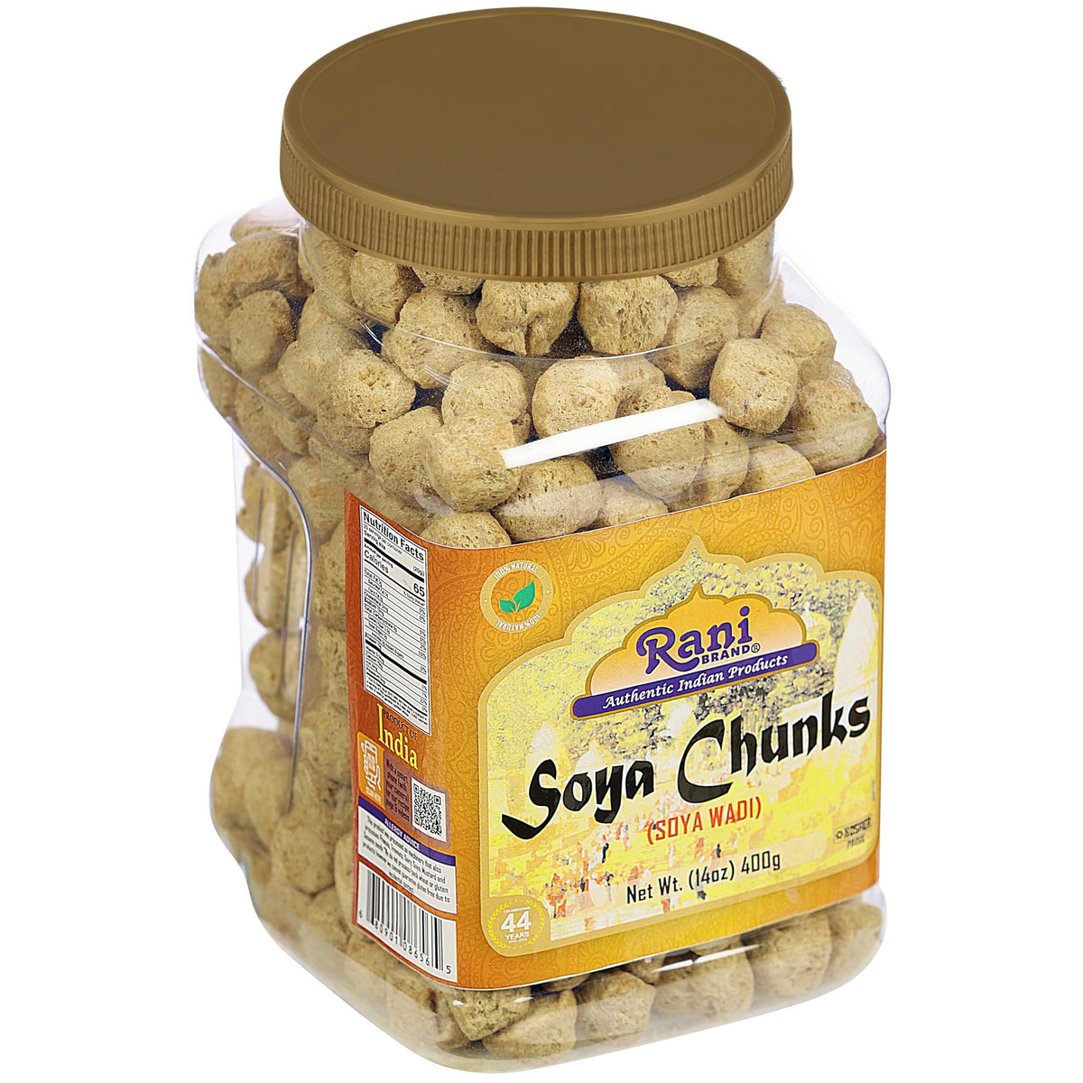 Rani Soya Chunks Nuggets (High Protien) Vadi 14oz (400g) ~ All Natural, Salt-Free | Vegan | No Colors | Gluten Friendly | NON-GMO | Kosher | Indian Origin | Meat Alternate Substitute