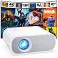 HOMPOW Projector, Native 1080P Full HD Bluetooth Projector with Speaker, 9500 Lumens Outdoor Portable Movie Mini Projector Compatible with Laptop, Smartphone, TV Stick, Xbox, PS5