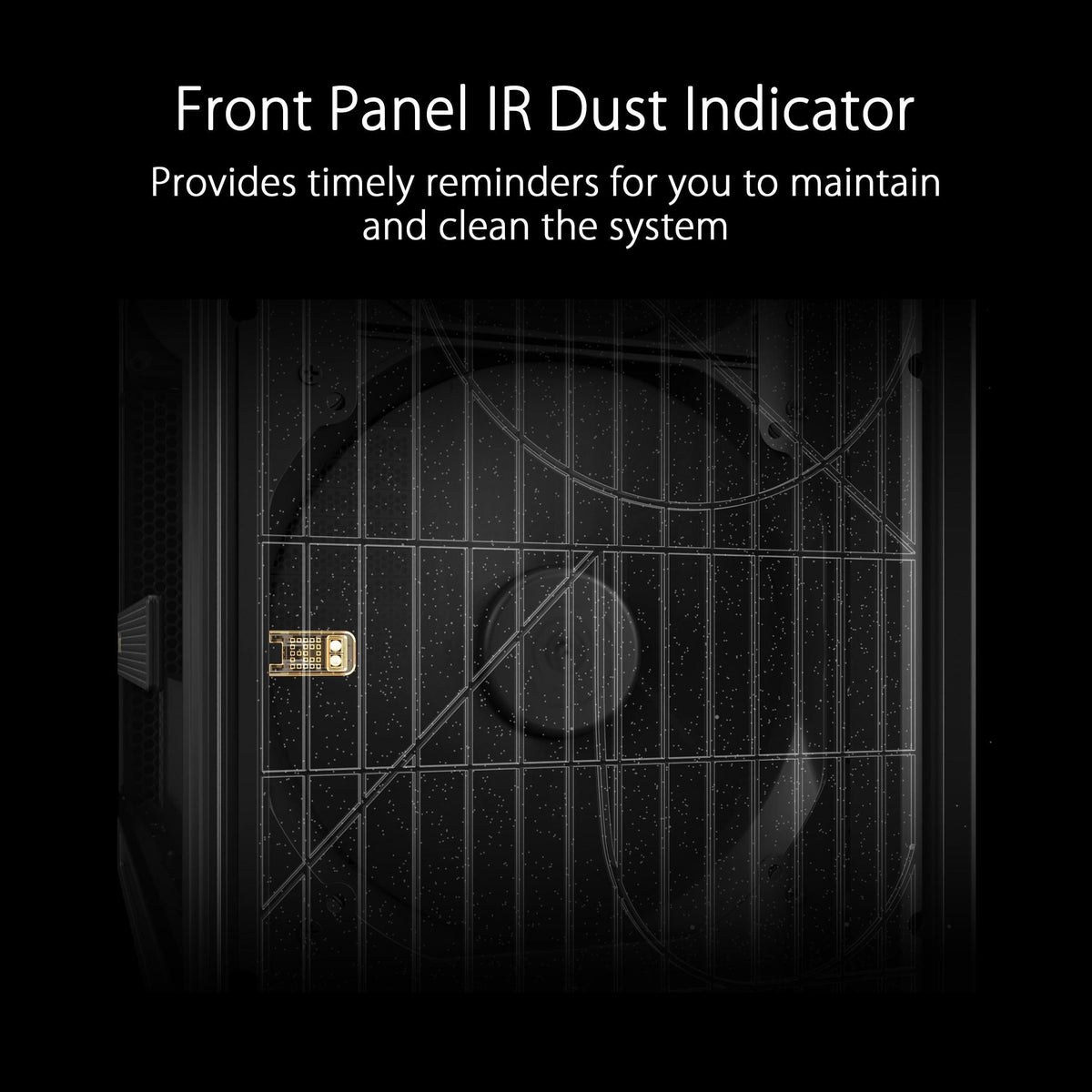 ASUS ProArt PA602 E-ATX Computer Case 420mm Radiator Support, Dual 200mm Built-in Fans, Front Panel IR dust Indicator, Power Lock Latch, Tool-Less PCIe mounting & GPU Holder, 20Gbps USB-C Front I/O