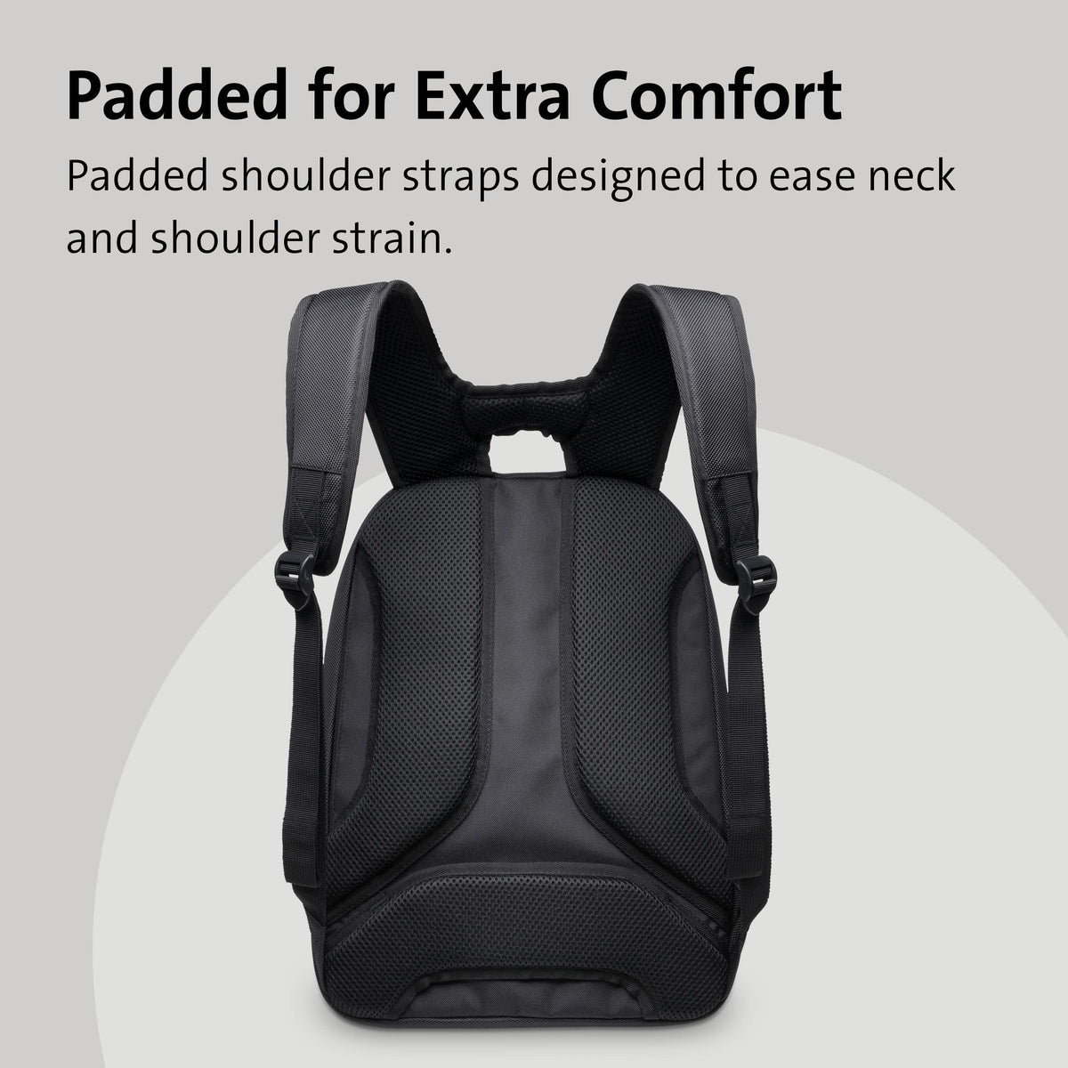Kensington Triple Trek Slim Laptop Backpack for MacBooks, Chromebooks, Tablets & Ultrabooks up to 13-Inch-14-Inch (K62591AM), Black