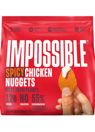 Impossible, Frozen Chicken Nuggets Spicy Plant Based, 13.5 Ounce