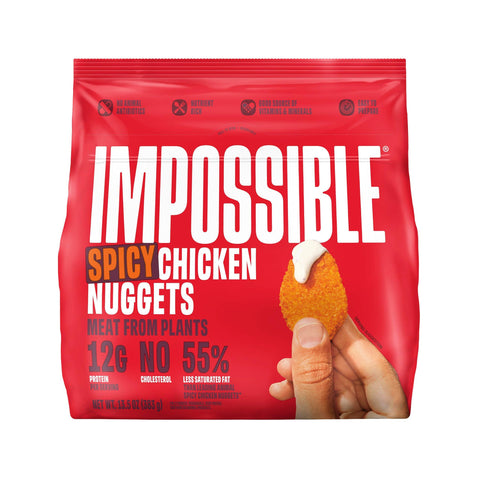 Impossible? Spicy Chicken Nuggets Meat From Plants, Frozen, Fully Cooked, 13.5 oz