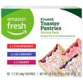 Amazon Fresh - Toaster Pastries Variety Pack (Strawberry, Blueberry, Cherry), Packing May Vary