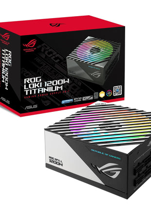 ASUS ROG Loki SFX-L 1200W Titanium PSU (Fully Modular Power Supply, 80+ Titanium, 120mm PWM ARGB Fan, Aura Sync, ATX 3.0 Compatible, PCIe 5.0 Ready, 10 Year Warranty)