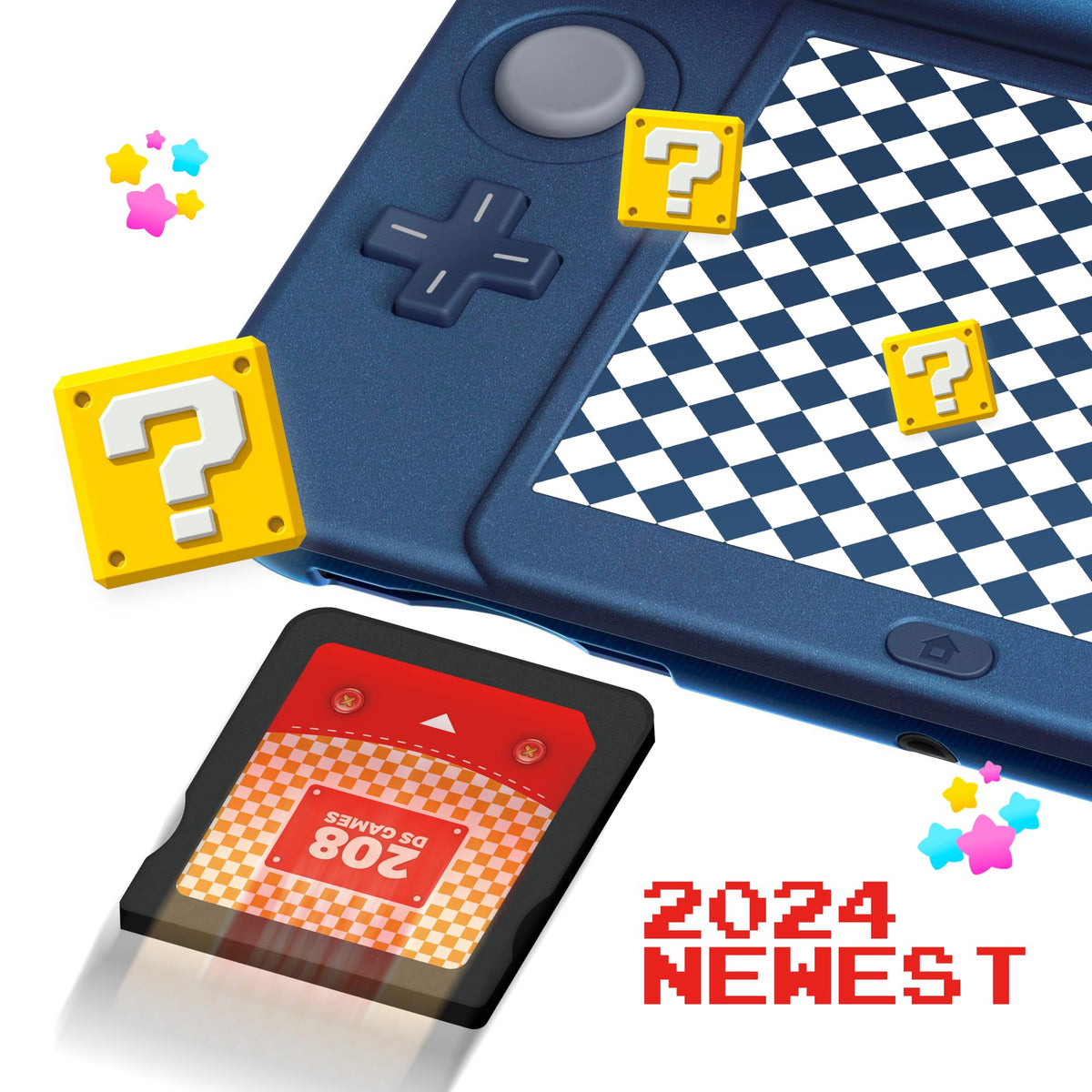 【2025 Newest】208 in 1 Super Combo Game Cartridge, Retro Game Pack Card Compilation with 208 Games
