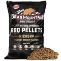 Bear Mountain All Natural Wood Pellets for Smoker, Grill & BBQ, 40 Lbs, Hickory - Premium Hardwood Barbecue Pellets for Indoor and Outdoor Grilling