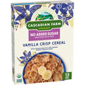Cascadian Farm Organic Vanilla Crisp Cereal, No Added Sugar, 12 oz