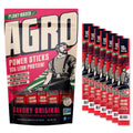 AGRO POWER Vegan Jerky Sticks – Savory Original Flavor – 7-Stick Bag of Plant-Based Jerky with 10g Protein – Non-GMO, Low Sodium, High Protein Vegan Snack – Vegetarian Meat Alternative