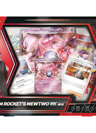 Pokemon TCG: Team Rocket's Mewtwo ex Box - 4 Packs, Promos