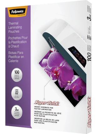 Laminating Pouches, 3 mils, Letter Size, 100/Pk
