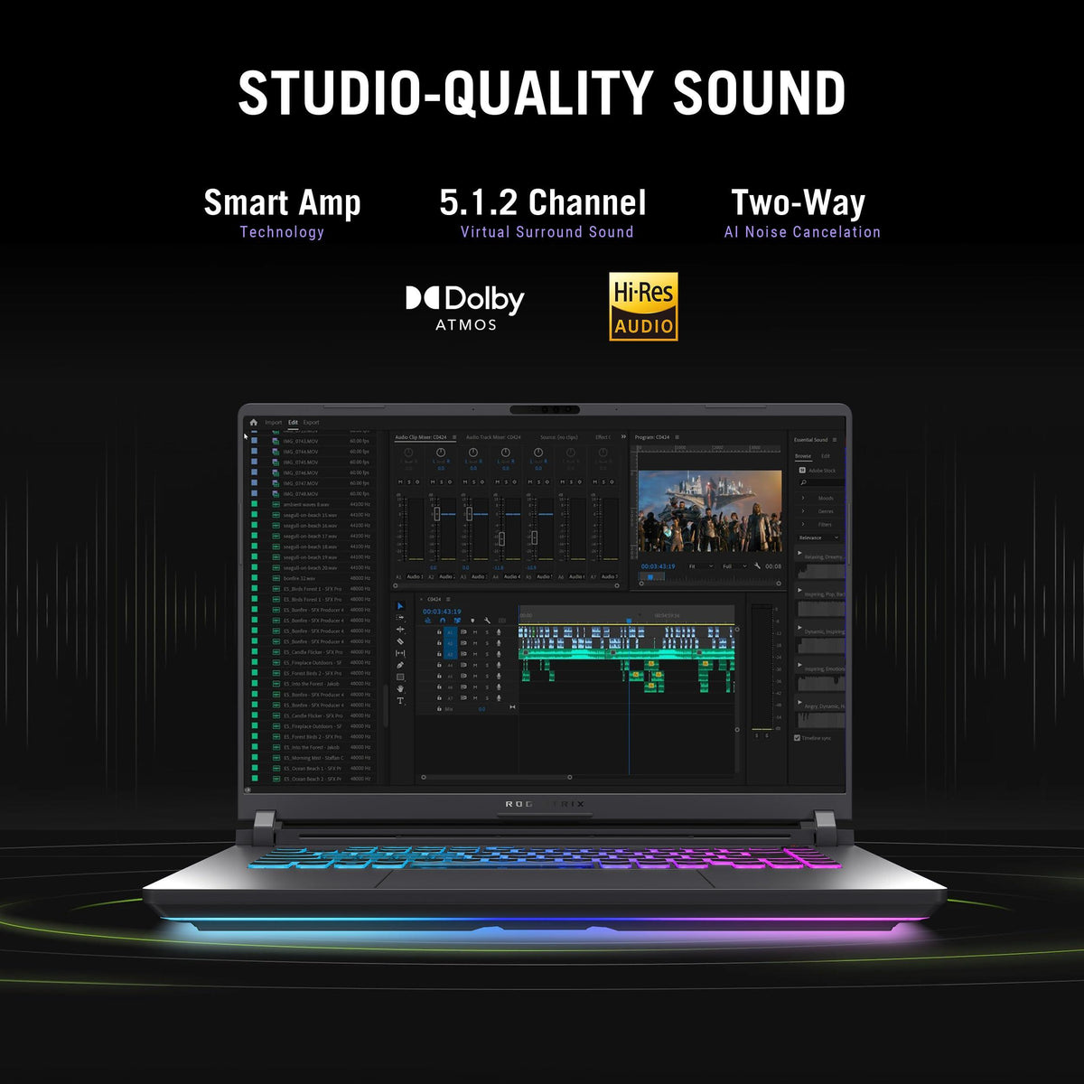 ASUS ROG Strix G16 (2025) Gaming Laptop, 16” FHD+ 16:10 165Hz/3ms Display, NVIDIA® GeForce RTX™ 5070 Laptop GPU, Intel® Core™ i9 Processor 14900HX, 32GB DDR5-5600, 1TB SSD, Wi-Fi 7, Win11 Home