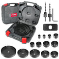 Hole Saw Set HYCHIKA 19 Pcs Hole Saw Kit with 3/4