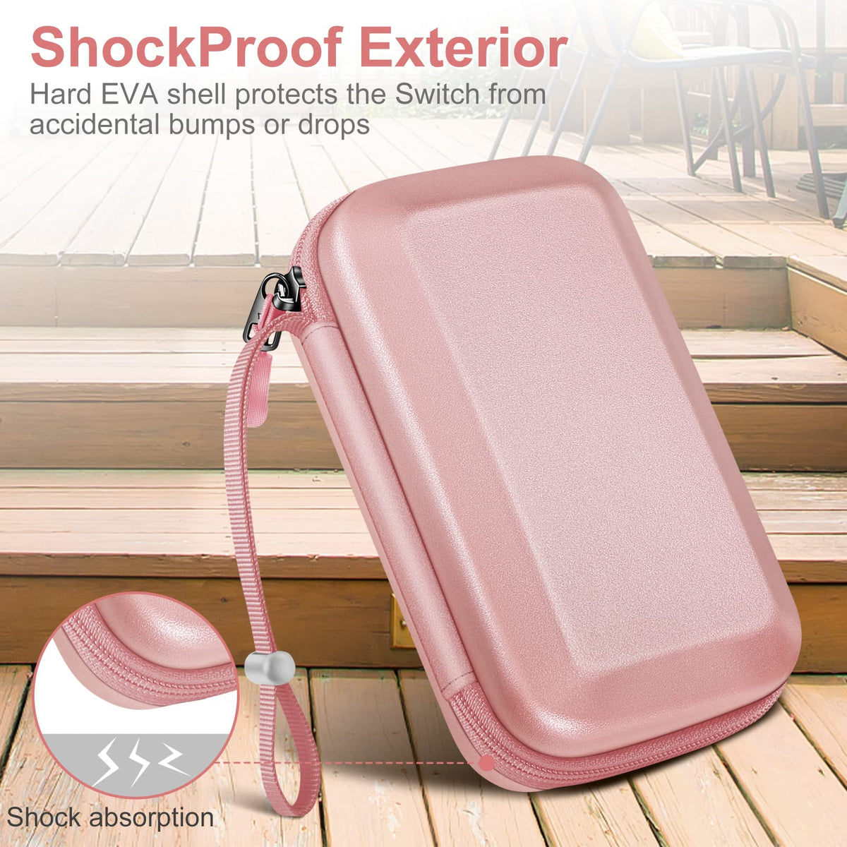 Fintie Carrying Case for Nintendo New 2DS XL LL/New 3DS / 2DS / 3DS XL LL, Protective Hard Shell Portable Travel Cover Pouch with Game Card Slots & Inner Pocket, Rose Gold