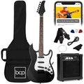 Best Choice Products 39in Full Size Beginner Electric Guitar Starter Kit w/Case, Strap, 10W Amp, Strings, Pick, Tremolo Bar - Jet Black