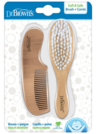 Dr. Brown's Soft and Safe Baby Brush + Comb