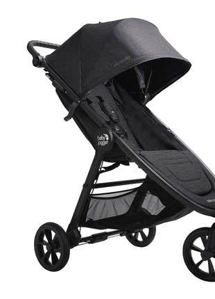 Baby Jogger City Mini GT2 All-Terrain Stroller Black Complete with Adjustable Handlebar Hand-Operated Parking Brake and car seat Adapter