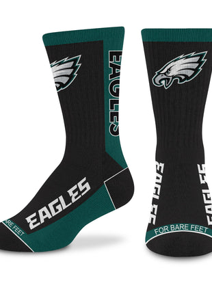 For Bare Feet NFL Unisex Kids Nfl Mvp Crew Sock Youth