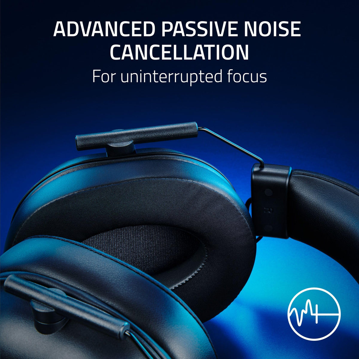 Razer BlackShark V2 X PlayStation Gaming Headset: 50mm Drivers - Cardioid Mic - Lightweight - Comfortable, Noise Isolating Earcups - for PS5, Xbox Series X, PC, Switch via 3.5 mm Audio Jack - Black