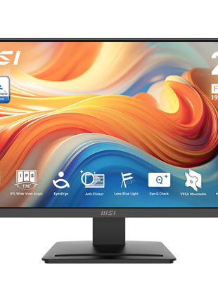 msi PRO MP243L E14 24-inch IPS 1920 x 1080 (FHD) Gaming Office Monitor, 144Hz, Adaptive-Synch, HDR Ready, HDMI, VGA Port,VESA Mountable, Tilt, 4-Side Slim Bezel,1ms, Black