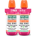 TheraBreath Anticavity Fluoride Mouthwash, Sparkle Mint, Dentist Formulated, 16 Fl Oz (2-Pack).