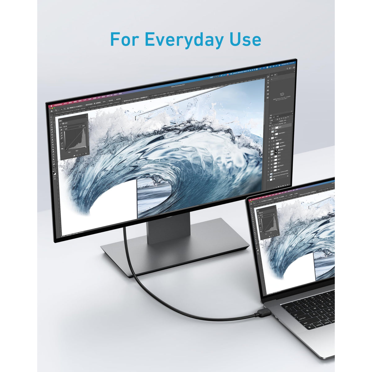 Anker HDMI Cable 8K@60Hz, 6FT Ultra HD 4K@120Hz HDMI Cord,48 Gbps Certified Ultra High-Speed,Compatible with PlayStation 5,Xbox,Samsung TVs,and More