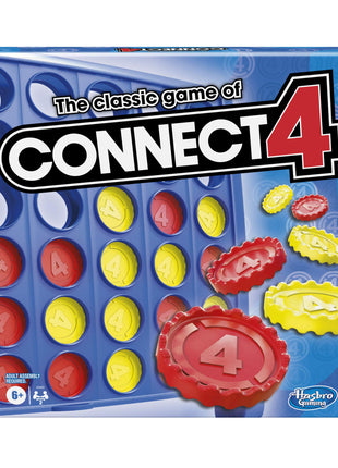 Hasbro Gaming Connect 4 Classic Grid, 4 in a Row Game, Strategy Board Games for Kids, 2 Players for Family and Kids, Easter Gifts for Boys and Girls, Ages 6+