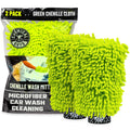 Chemical Guys MIC49302 Chenille Premium Scratch-Free Microfiber Wash Mitt, Lime Green, 9.6