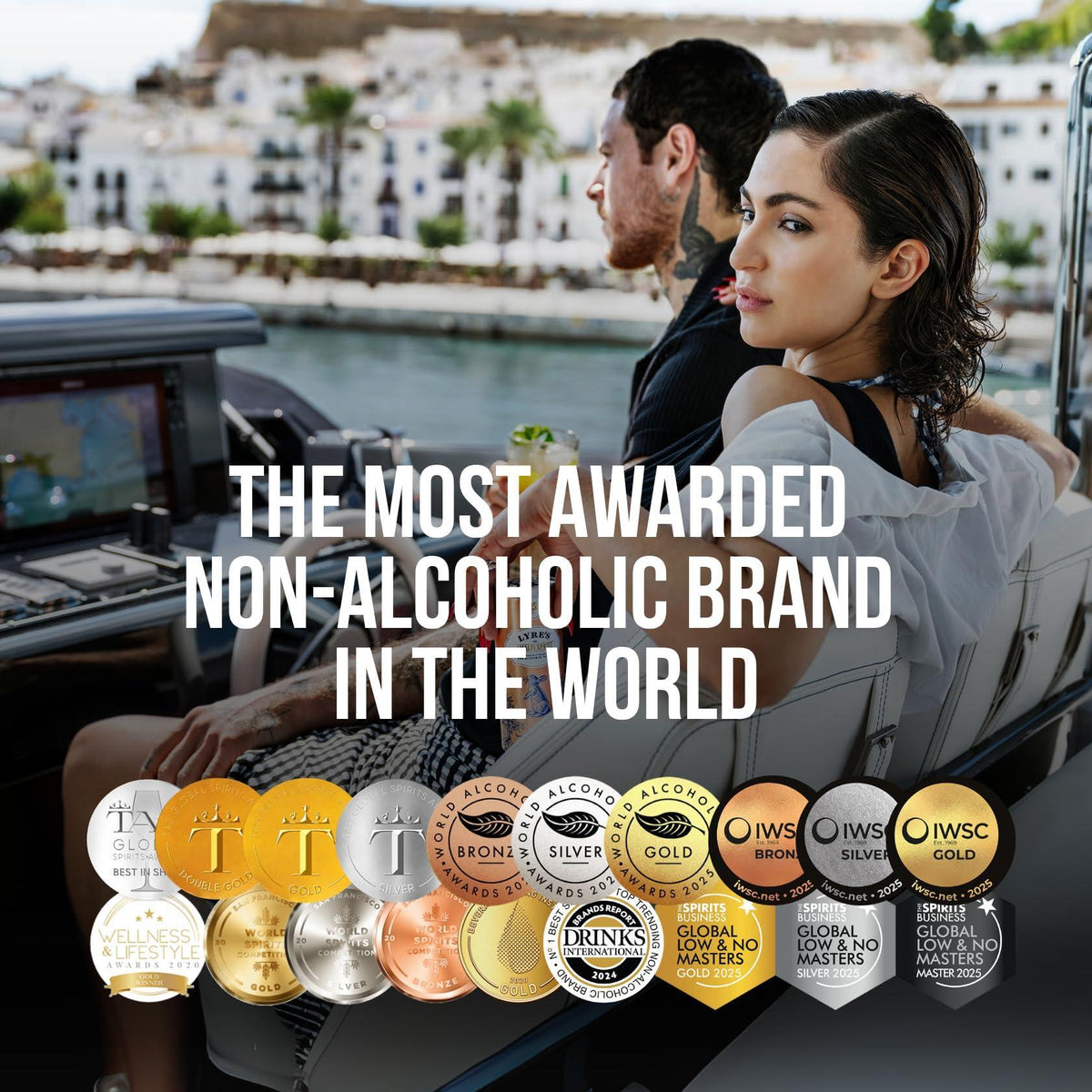 Lyre’s Classico 4-Pack, Non Alcoholic Sparkling Wine, Zero Proof Prosecco Alternative, Alcohol Free Drinks, Canned Mocktails, Ready to Drink, 45 Calories per Serve (8.45 Fl Oz x 4)