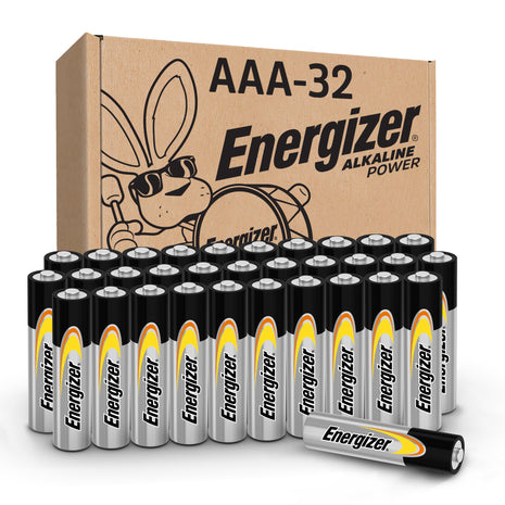 Energizer Alkaline Power AAA Batteries, 32 Count, Long Lasting Triple A Batteries, Suitable for Everyday Electronics and Emergency Gear
