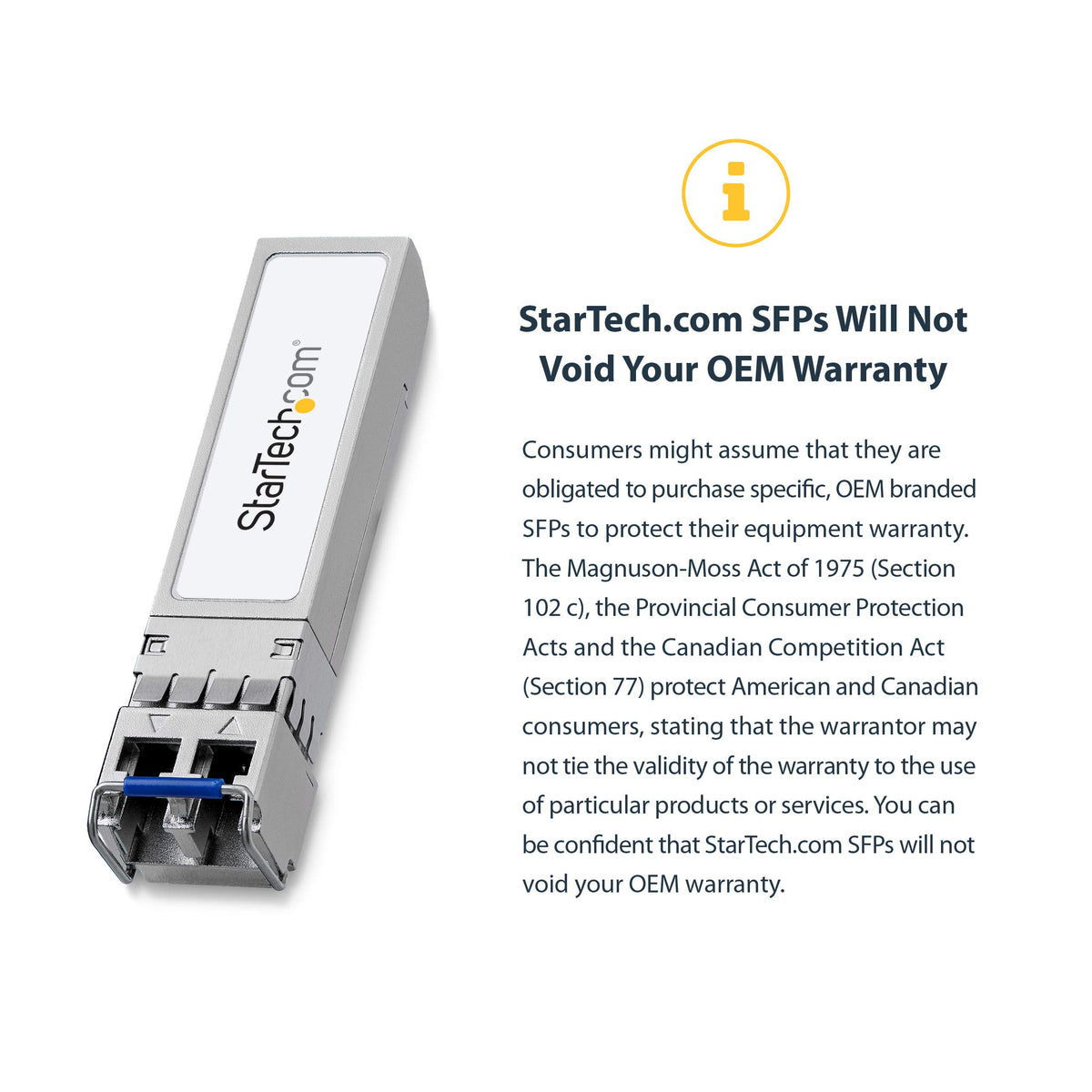 StarTech.com Cisco Meraki MA-SFP-1GB-SX Compatible SFP Module - 1000BASE-SX - 1GbE MMF Optic Transceiver - LC 550m - 850nm - DDM Cisco Meraki MS225, MX400 (MASFP1GBSXST)