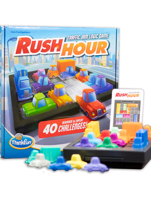 ThinkFun Rush Hour Traffic Jam Logic Game - Engaging STEM Toy for Kids Age 8 and Up - Enhances Reasoning & Planning Skills - MESH Accredited - 20+ Awards - Trusted Worldwide Seller for Over 20 Years