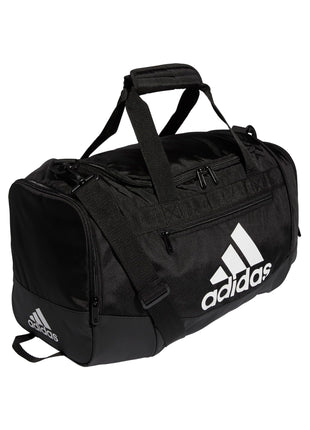 adidas Unisex Defender 4.0 Gym Duffel Bag for Men and Women, Black/White, Small (38L)