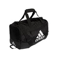 adidas Unisex Defender 4.0 Gym Duffel Bag for Men and Women, Black/White, Small (38L)