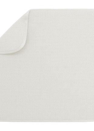 S&T INC. Dish Drying Mat, 16 x 18?, Absorbent Microfiber Kitchen Counter Mat, Dish Drying Pad for Dishes, Utensils, Pots and Pans, Large, Cream