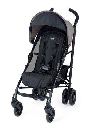 Chicco Liteway Stroller, Compact Fold Baby Stroller with Canopy, Lightweight Aluminum Frame Umbrella Stroller, for Use with Babies and Toddlers up to 40 lbs, Dune/Brown