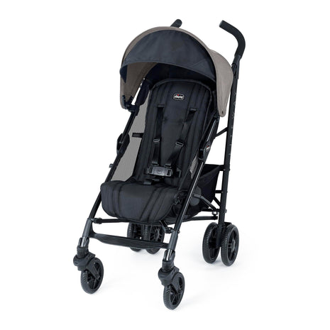 Chicco Liteway Stroller, Compact Fold Baby Stroller with Canopy, Lightweight Aluminum Frame Umbrella Stroller, for Use with Babies and Toddlers up to 40 lbs, Dune/Brown