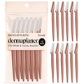 Kitsch Dermaplane Razor for Women Face - Face Razors for Women and Men - Eyebrow Trimmer, Shaver, Recycled Plastic Dermaplaning and Skin Care Tool - Terracotta, 12 pcs