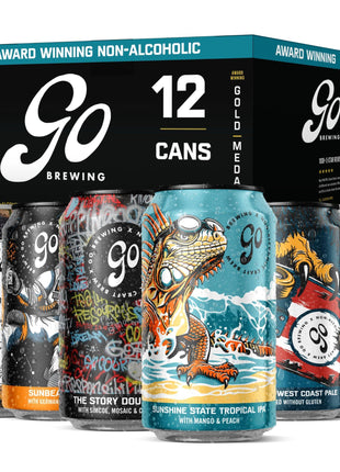 Go Brewing Mixed Pack Variety, NA Beer, 12 Pack (12 oz)