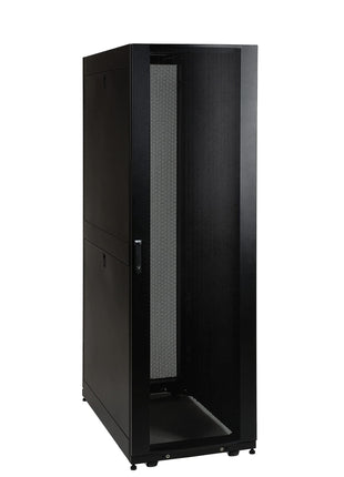 Tripp Lite 42U Standard-Depth Server Rack Enclosure Cabinet with doors & side panels, 3000-lb. capacity, Black (SR42UB)