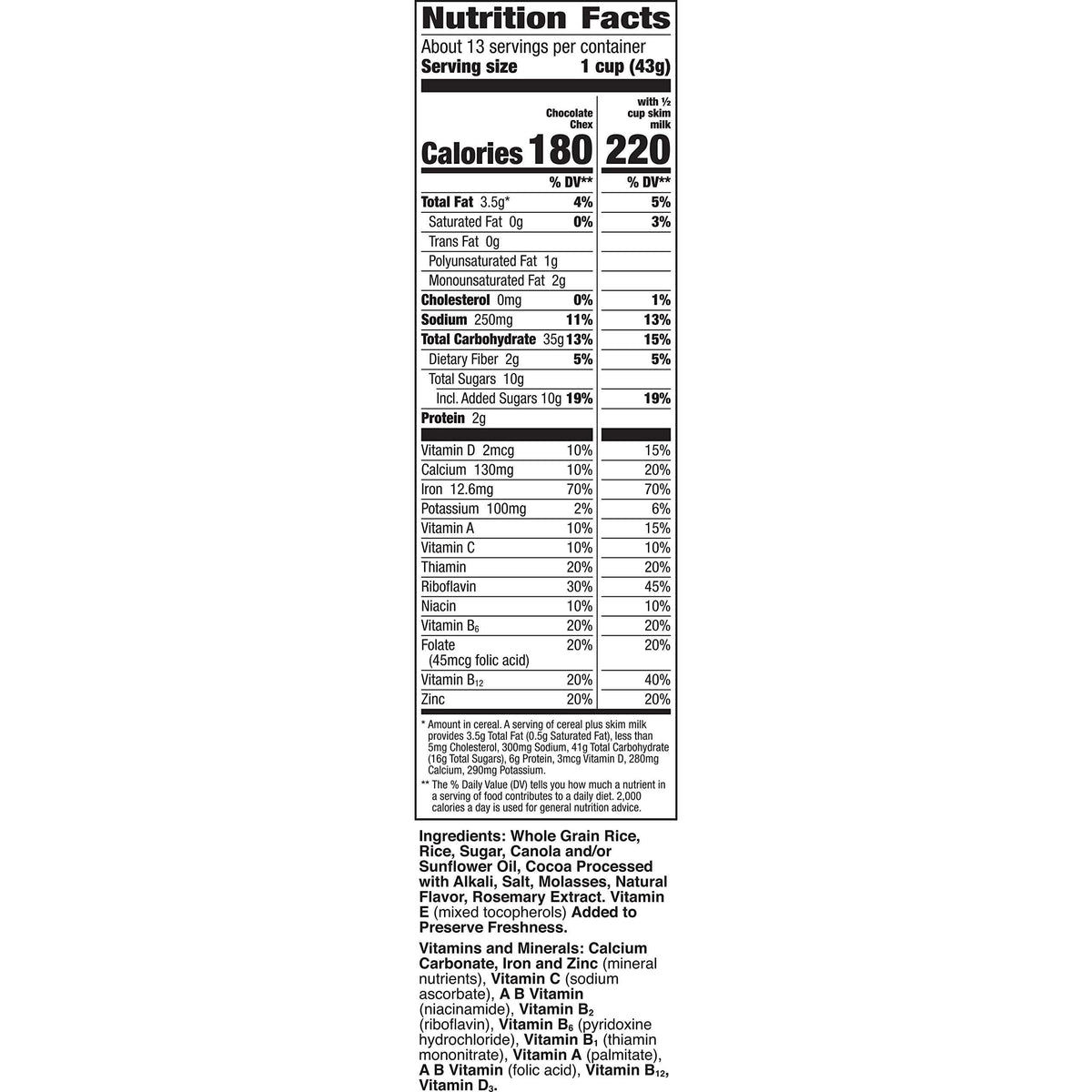 Peanut Butter Chex Cereal, Gluten Free Breakfast Cereal, Made with Whole Grain, 12.2 oz