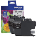 Brother Genuine LC30132PKS 2-Pack High Yield Black Ink Cartridges, Page Yield Up to 400 Pages/Cartridge, LC3013