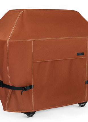 NettyPro BBQ Grill Cover 56 inch Heavy Duty Waterproof Outdoor 2-3 Burners Gas Grill Cover for Outside Weber, Char-Broil, Brinkmann, Nexgrill Barbecue, Brown