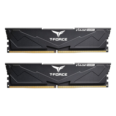 TEAMGROUP T-Force Vulcan DDR5 32GB (2x16GB) 5600MHz (PC5-44800) CL36 Intel XMP 3.0 & AMD Expo Compatible Desktop Memory Module Ram Black - FLBD532G5600HC36BDC01
