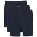 The Children's Place Boys and Toddler Chino 3-Pack Shorts, New Navy 3 Pack, 6 US