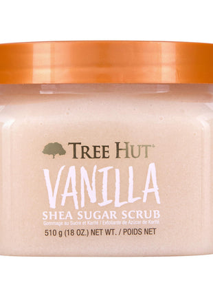 Tree Hut Vanilla Body Scrub, Exfoliating Sugar Scrub, Vegan, 18 Oz | Exfoliating & Nourishing with Shea Butter & Essential Oils, Body Exfoliator for All Skin Types, Self Care Gifts for Women